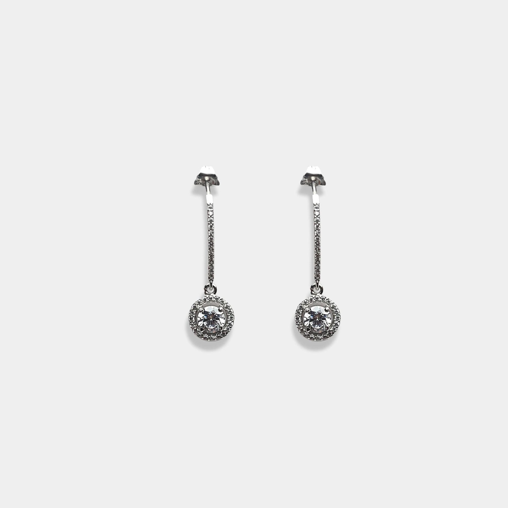 silver earrings, crafted from sterling silver