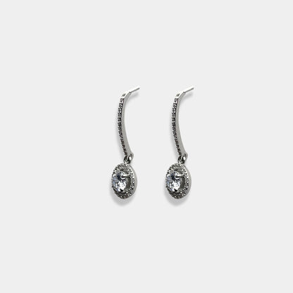 silver earrings, crafted from sterling silver