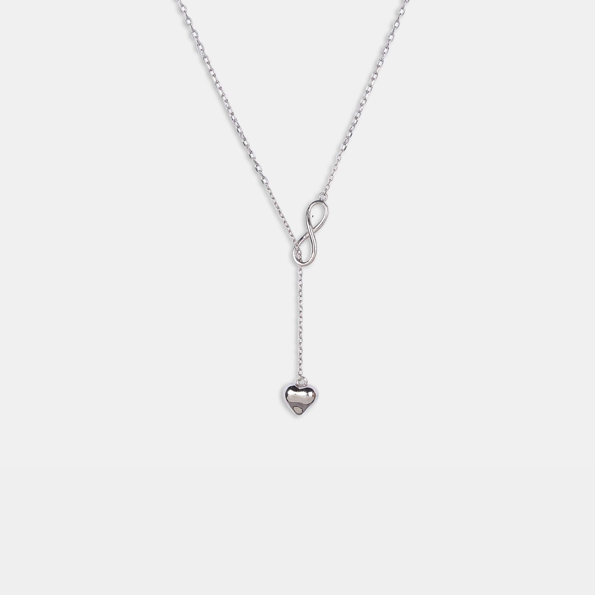 silver Love Raindrop Pendant