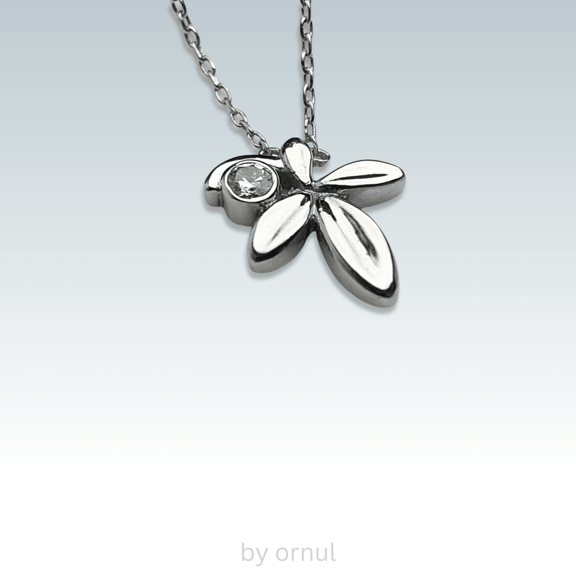 A dainty silver necklace featuring a charming flower pendant. Perfect for adding a touch of elegance to any outfit.