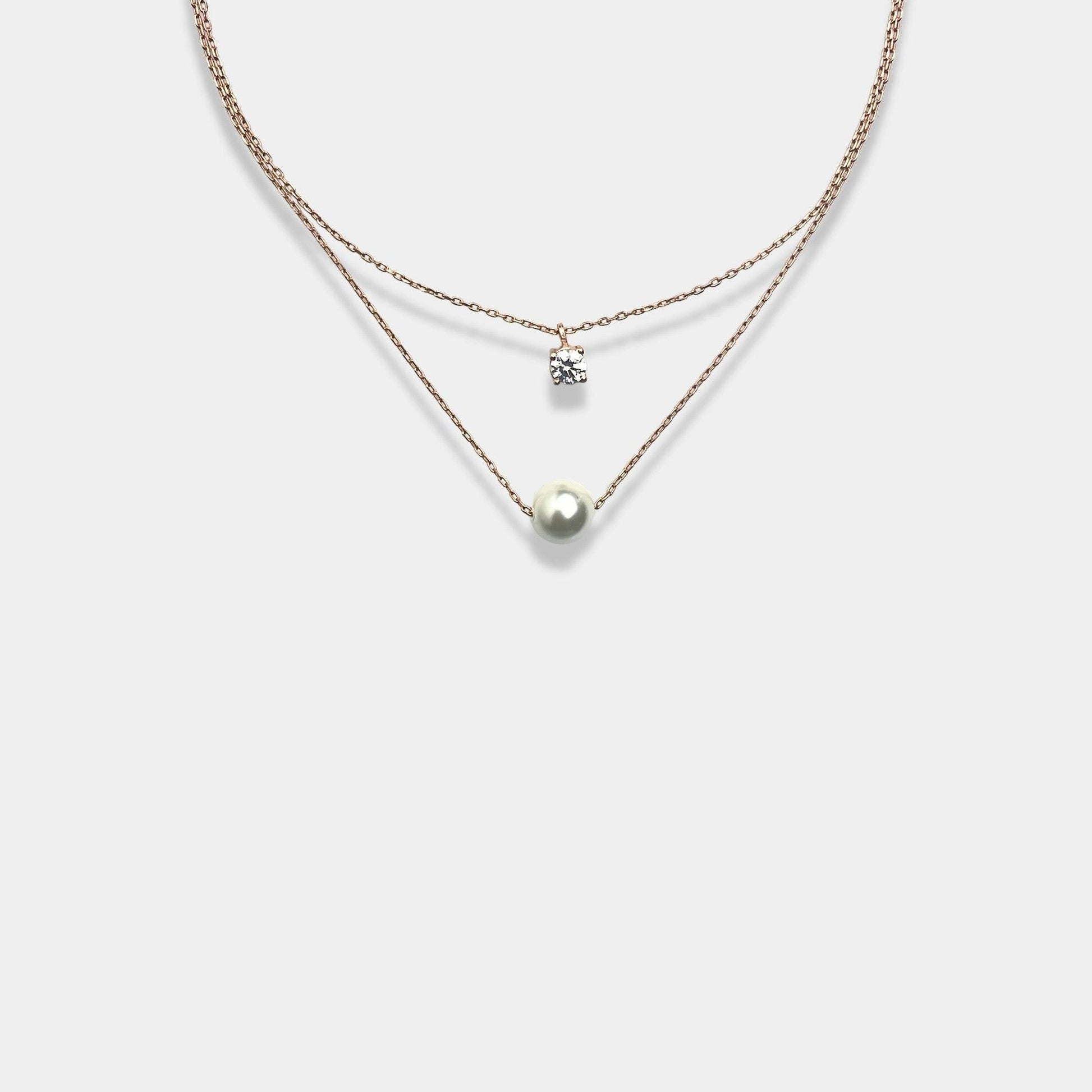 Experience the epitome of luxury with our sterling silver necklace, adorned with a graceful circle pendant and delicately layered chain for a truly enchanting look