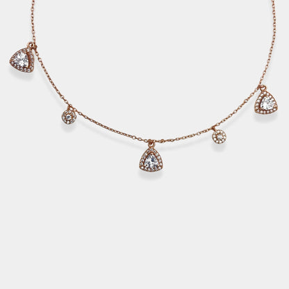 Luxe rose gold gemstone pendant - ornul